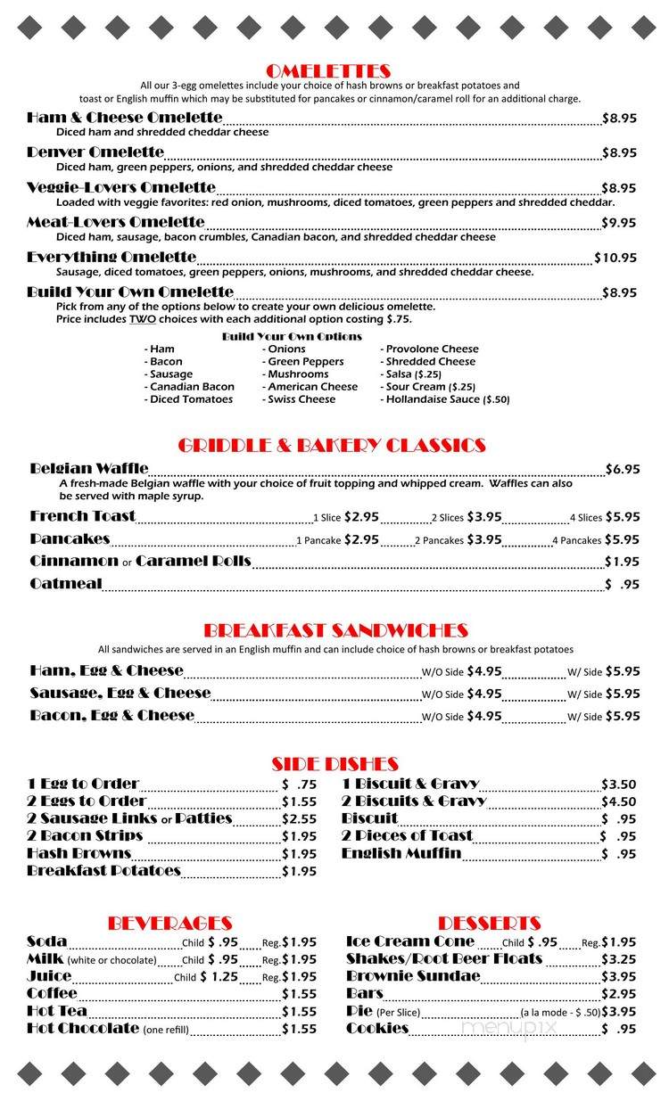 Daddio's Drive In - Milaca, MN menu_pic