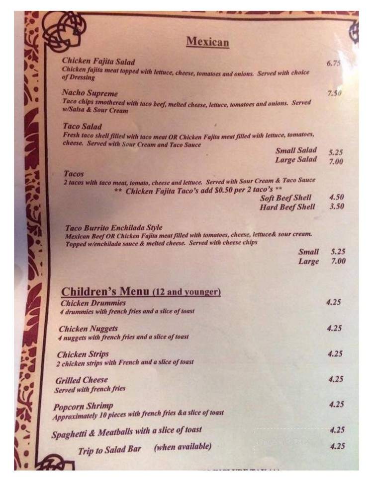 Happy Hour Inn - Glencoe, MN menu_pic