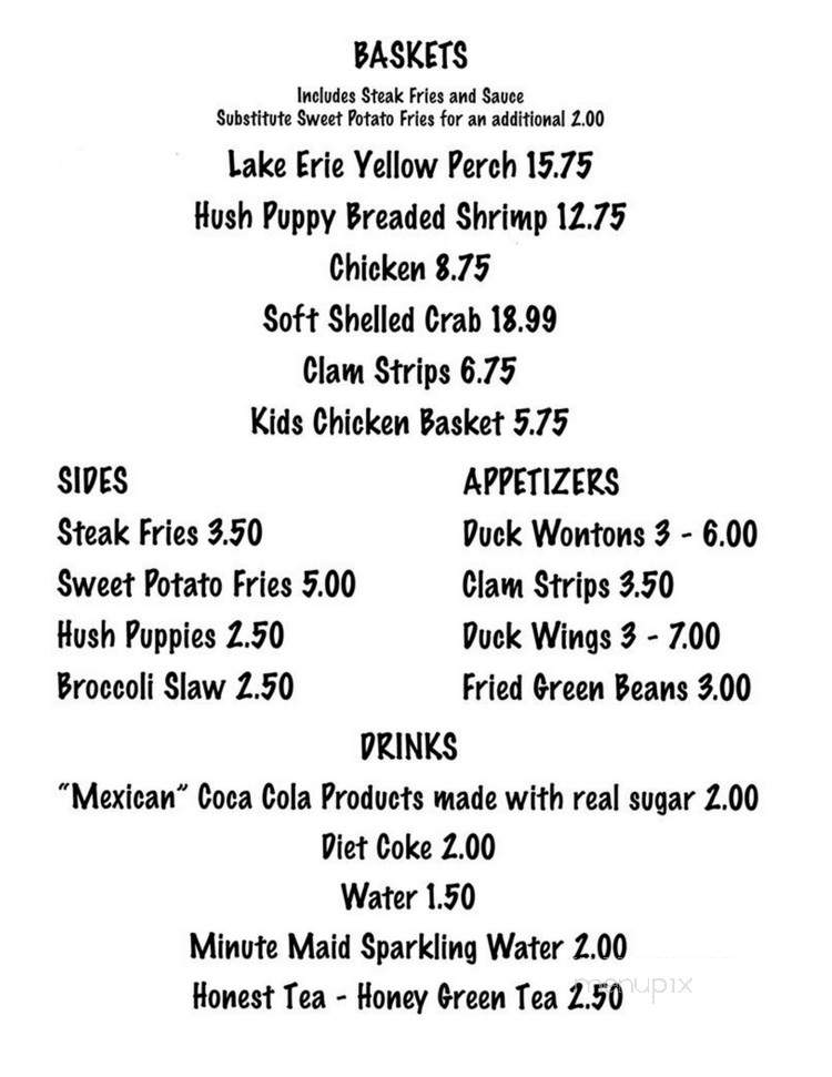 Sumpthin Fishy - Lakeside Marblehead, OH menu_pic