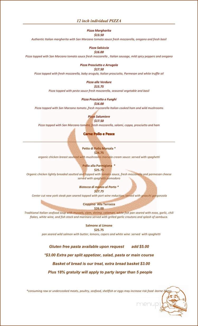 La Terrazza - La Conner, WA menu_pic
