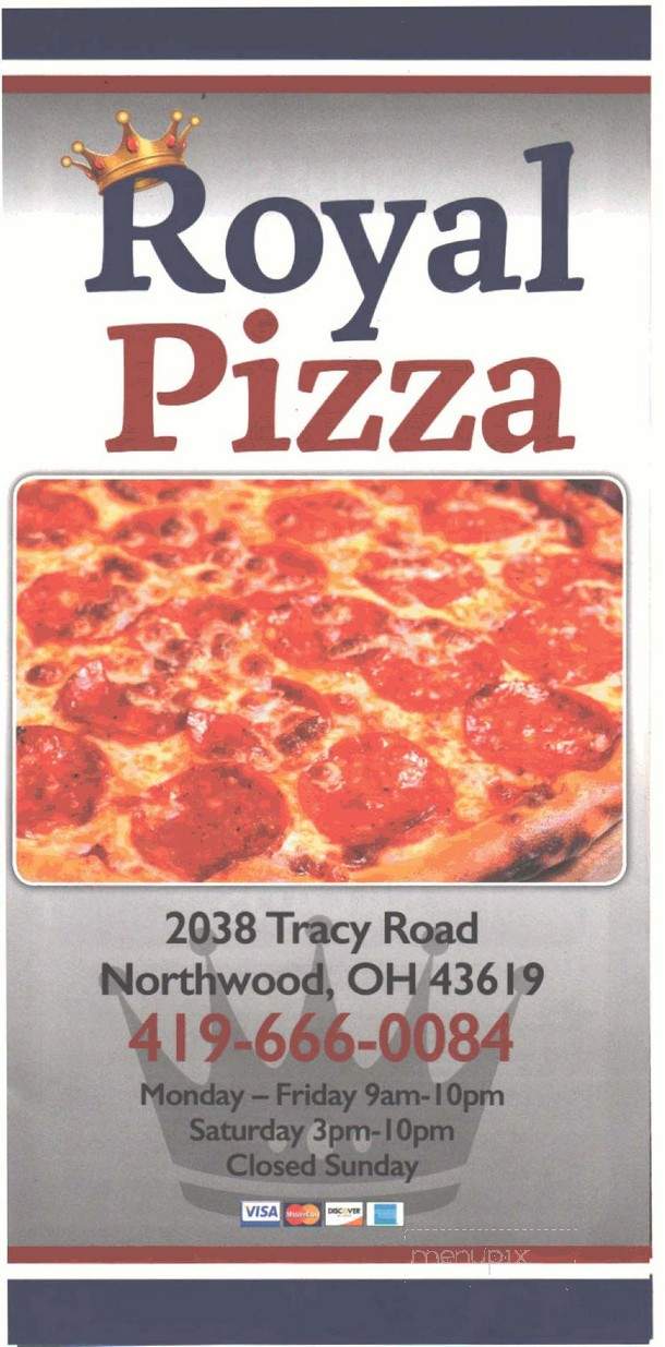 Royal Pizza - Northwood, OH menu_pic