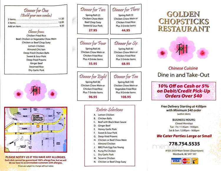 Golden Chopsticks - West Kelowna, BC menu_pic