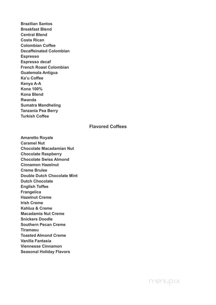 Condaxis Coffee llc - Jacksonville, FL menu_pic