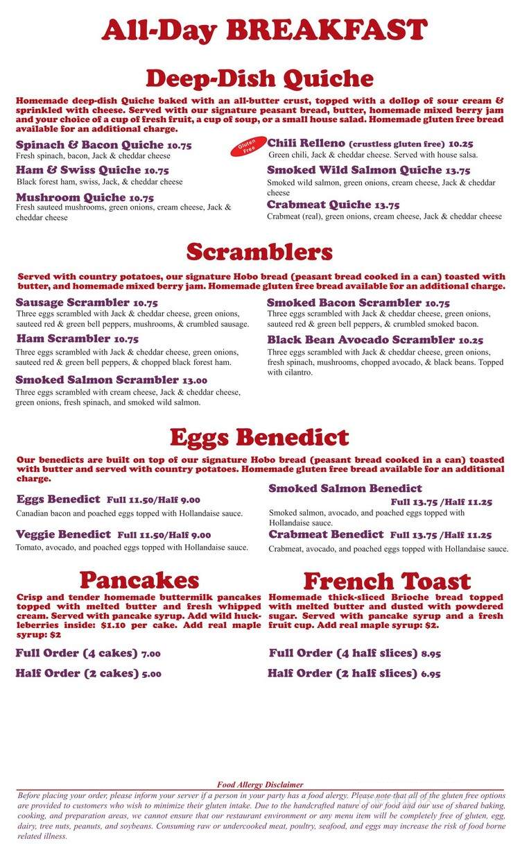 Grateful Bread Cafe & Bistro - Bigfork, MT menu_pic