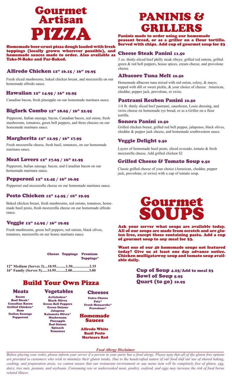 Grateful Bread Cafe & Bistro - Bigfork, MT menu_pic
