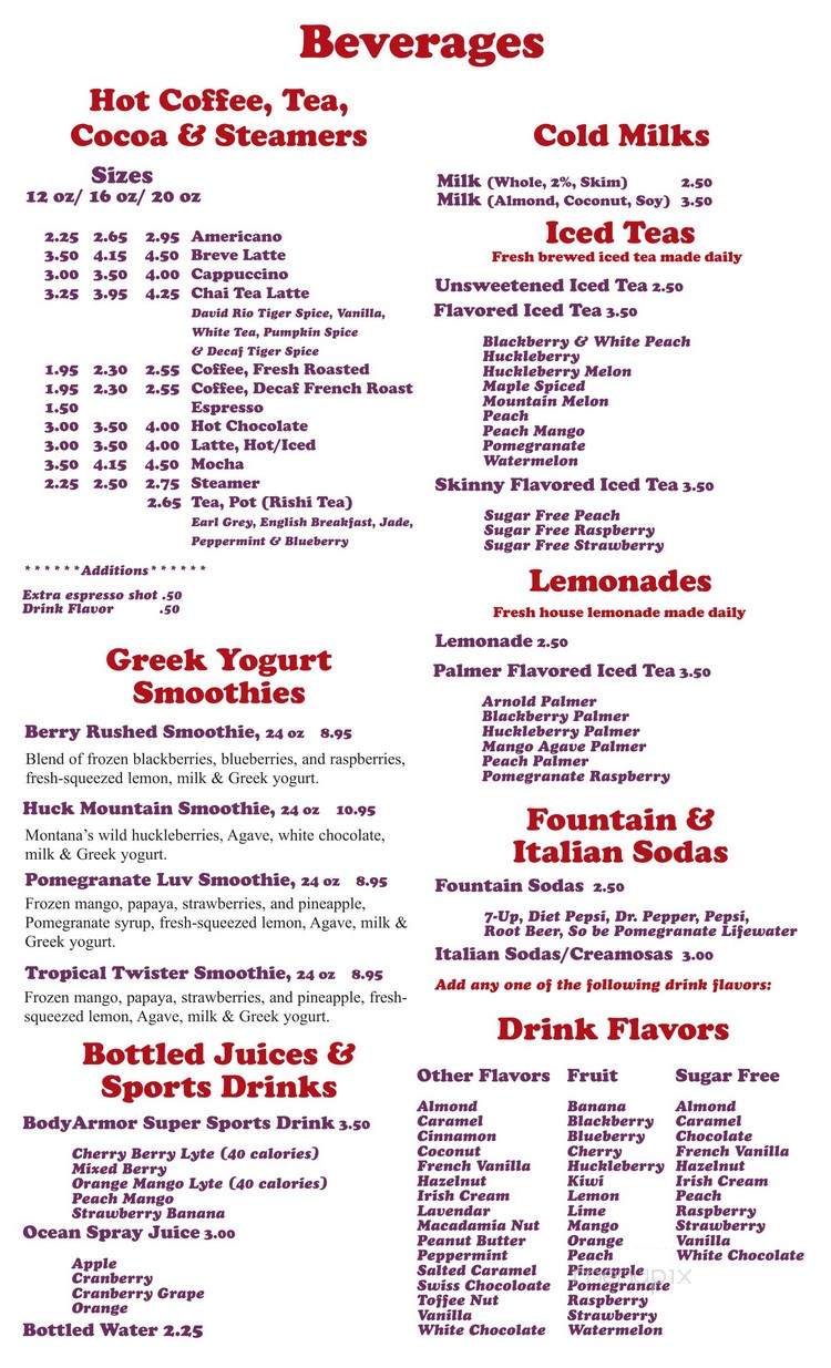Grateful Bread Cafe & Bistro - Bigfork, MT menu_pic