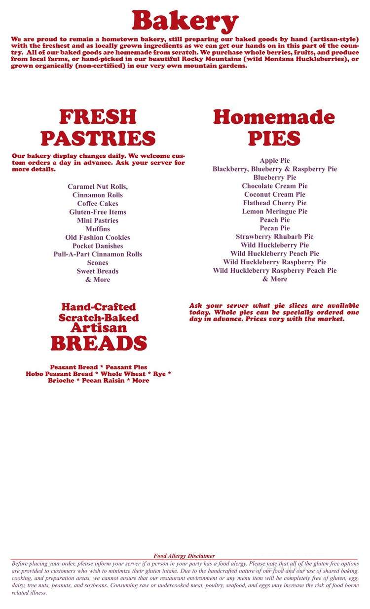 Grateful Bread Cafe & Bistro - Bigfork, MT