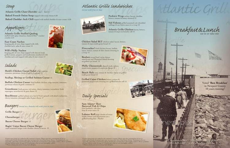 Atlantic Grille - Middletown, RI menu_pic