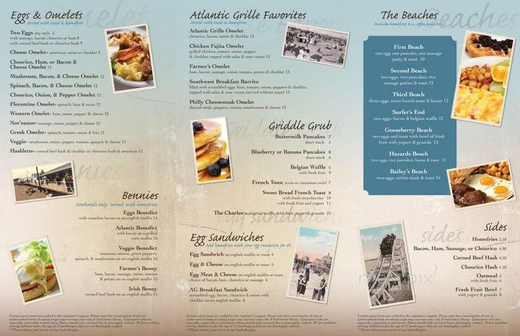 Atlantic Grille - Middletown, RI menu_pic