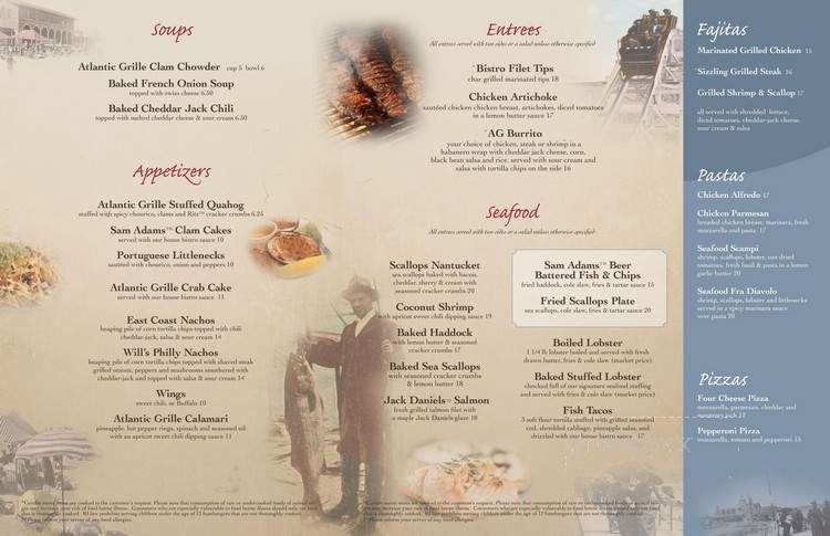 Atlantic Grille - Middletown, RI menu_pic