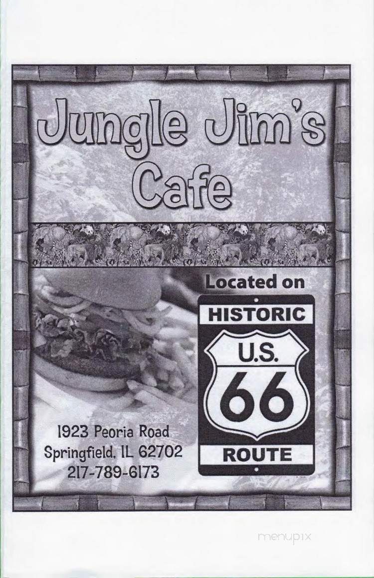 Jungle Jim's Cafe - Springfield, IL menu_pic