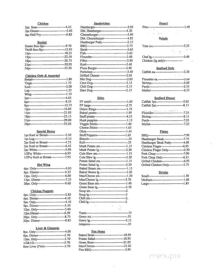 Chic-King - Eastman, GA menu_pic