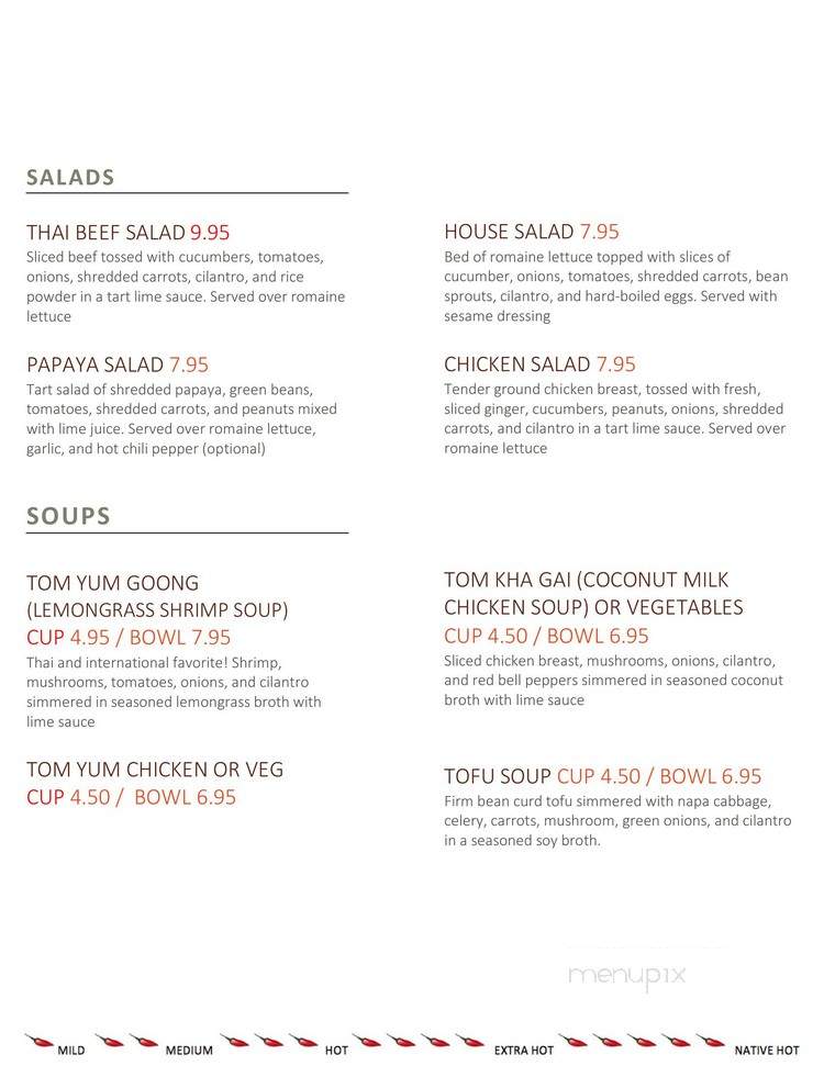 Thai Express - Bowling Green, KY menu_pic