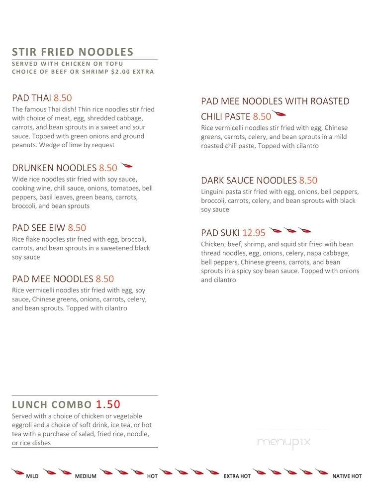 Thai Express - Bowling Green, KY menu_pic