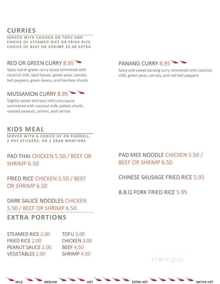 Thai Express - Bowling Green, KY menu_pic