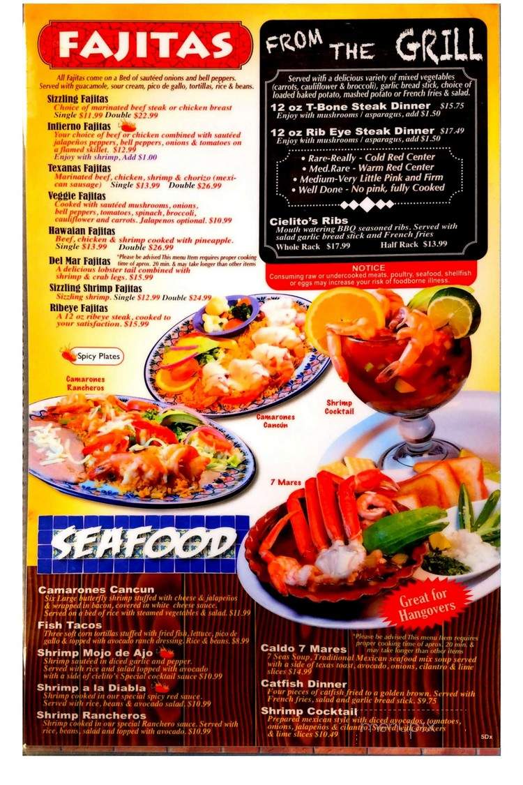 Cielito Lindo - Valliant, OK menu_pic