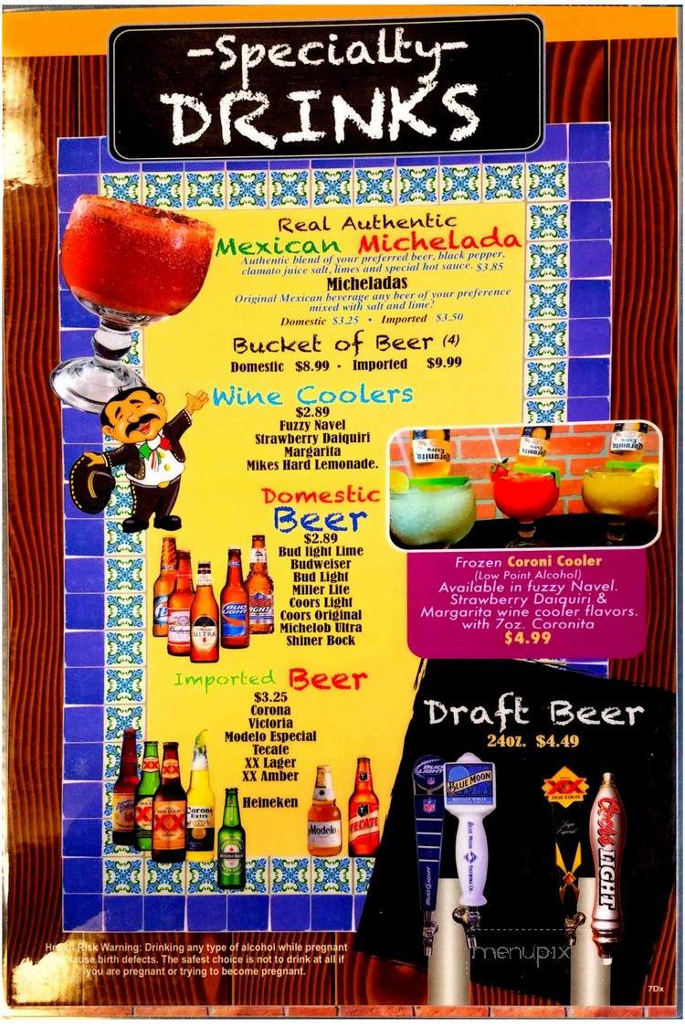 Cielito Lindo - Valliant, OK menu_pic