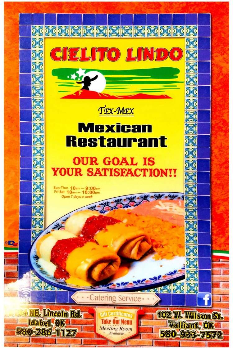 Cielito Lindo - Idabel, OK menu_pic