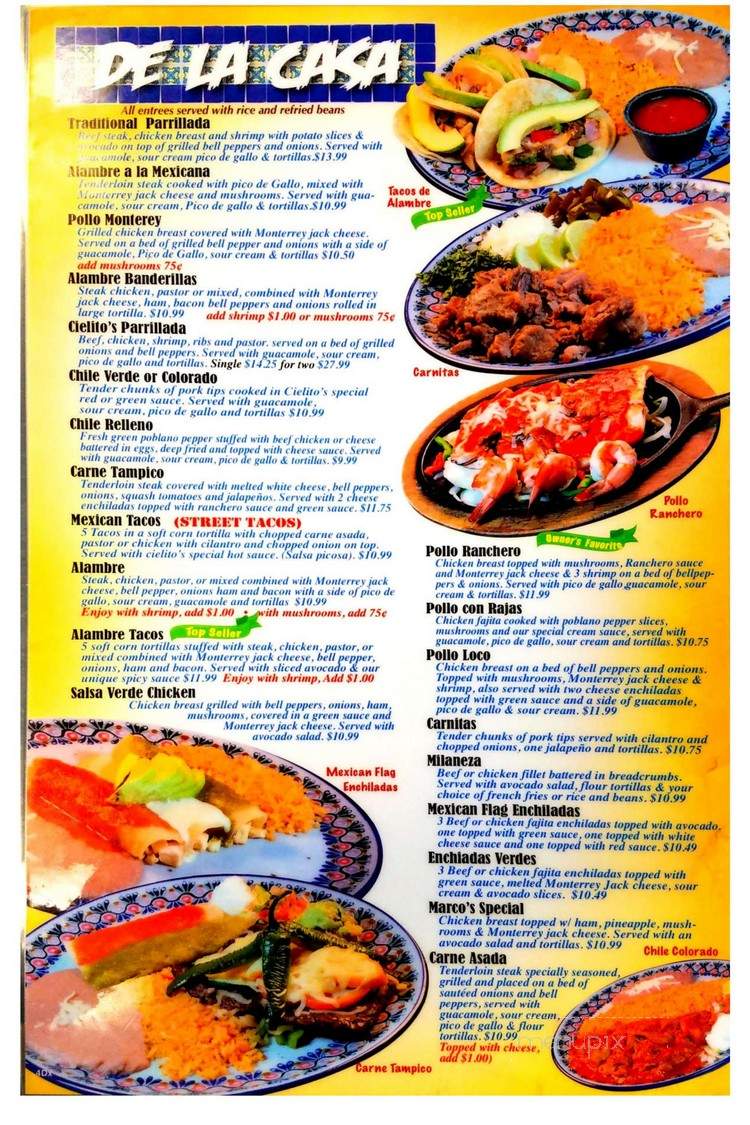Cielito Lindo - Idabel, OK menu_pic