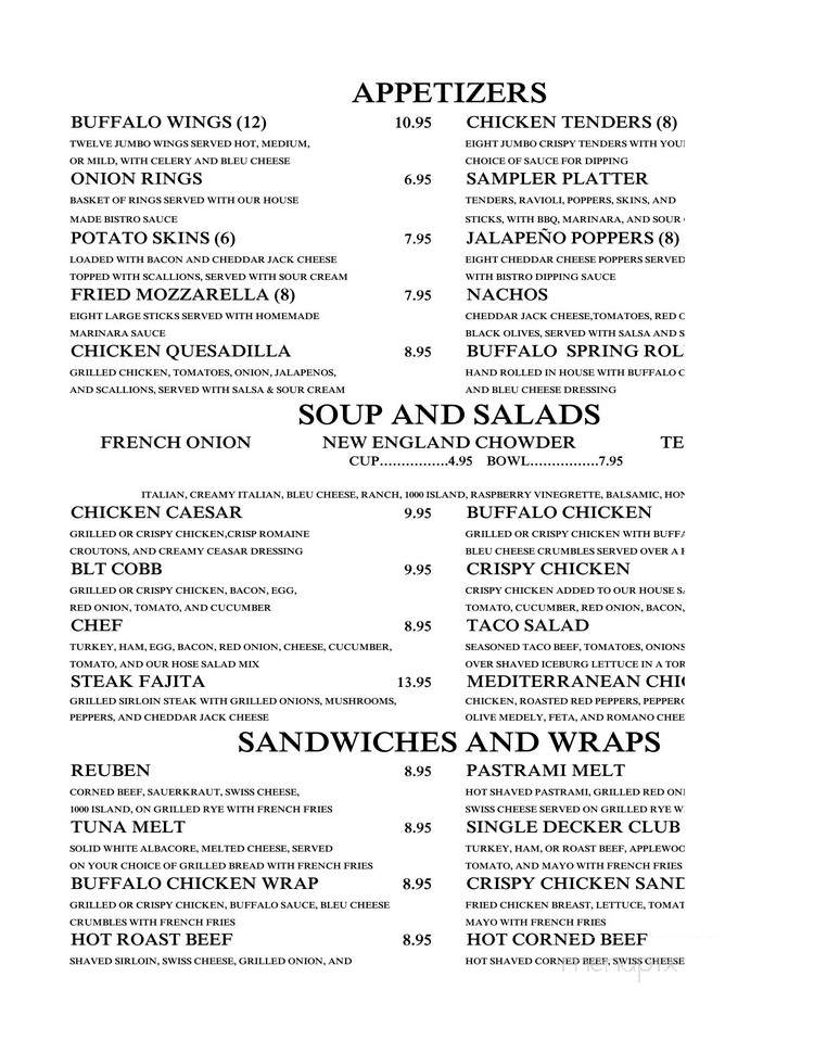 Mike's east side Pub - Springfield, MA menu_pic