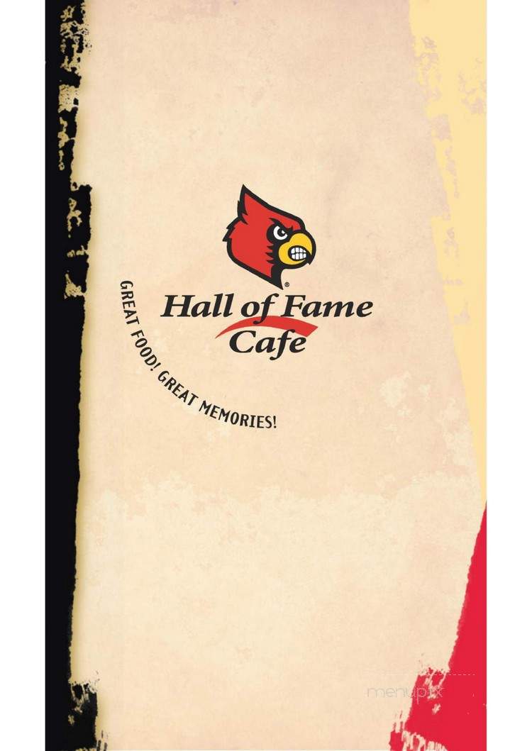 Cardinal Hall Of Fame Cafe - Louisville, KY menu_pic