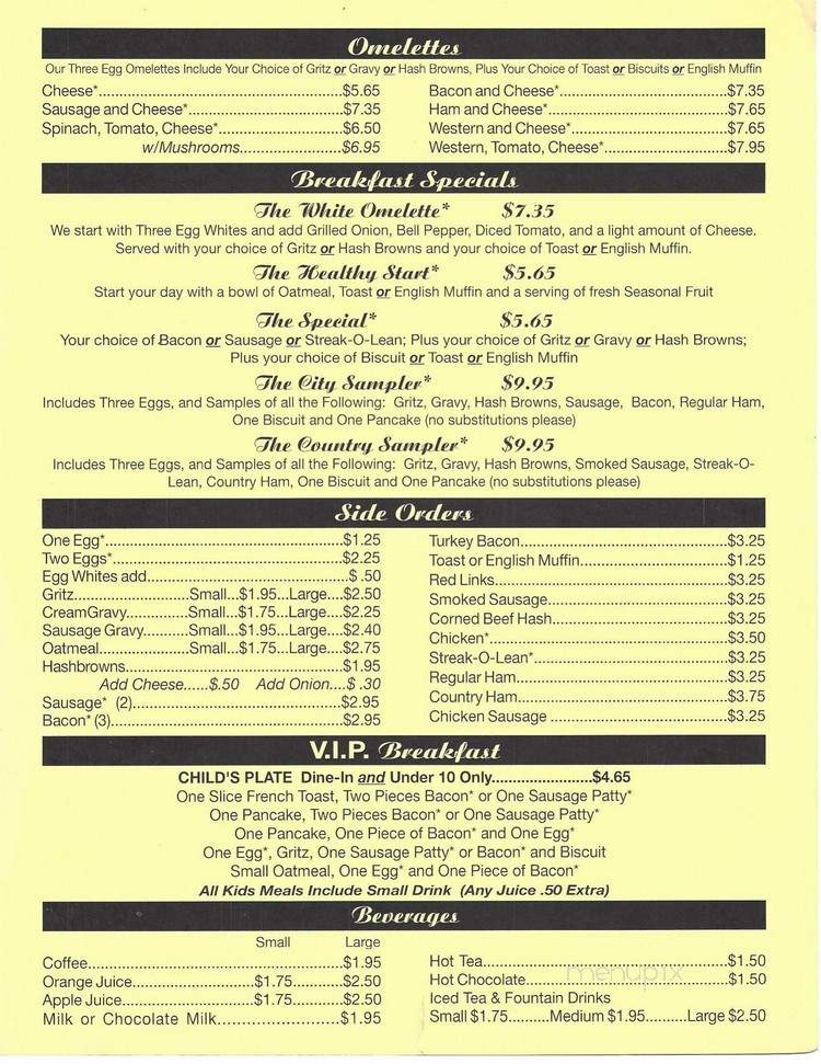 Gritz Family Restaurant - Mcdonough, GA menu_pic