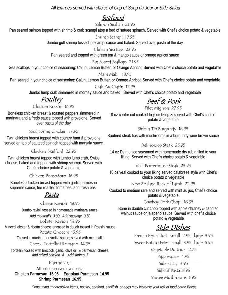 La Napoli - Mountain Top, PA menu_pic
