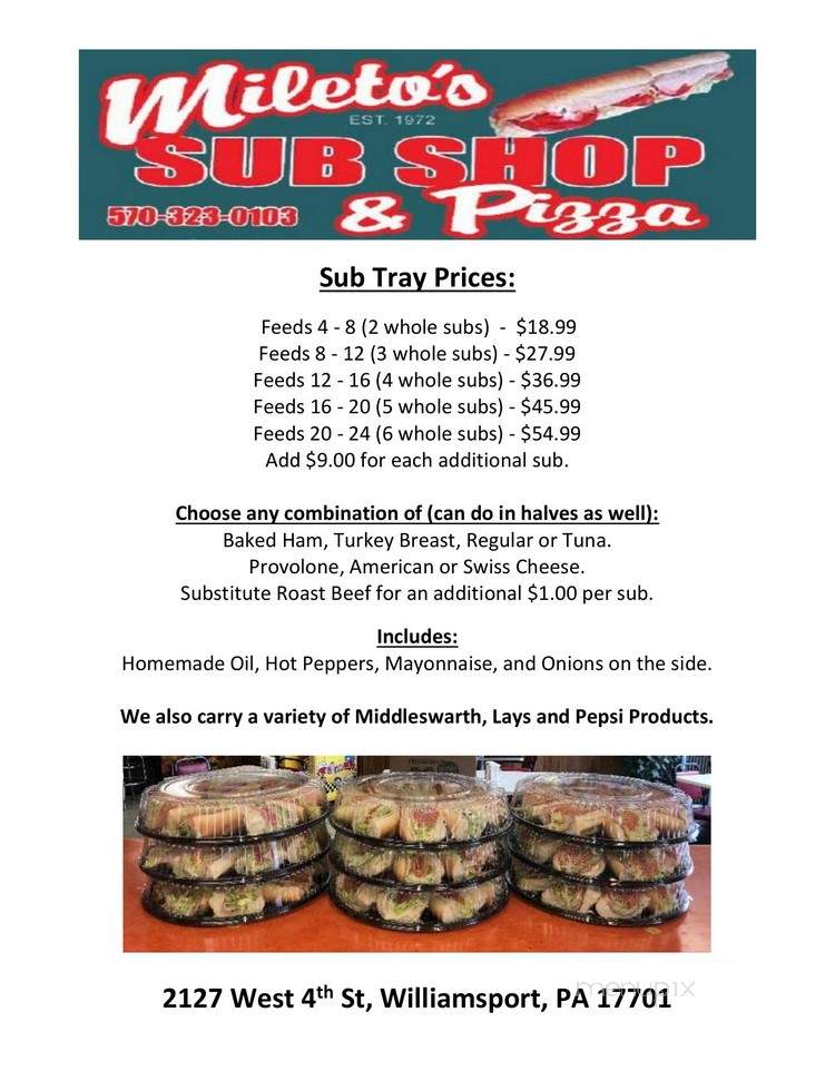 Joe's Pizza Williamsport Menu - Joe's Pizza - 16 Reviews - Pizza - 1810