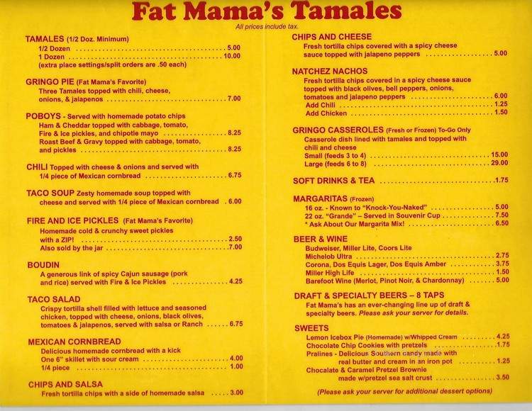 Fat Mama's Tamales - Natchez, MS