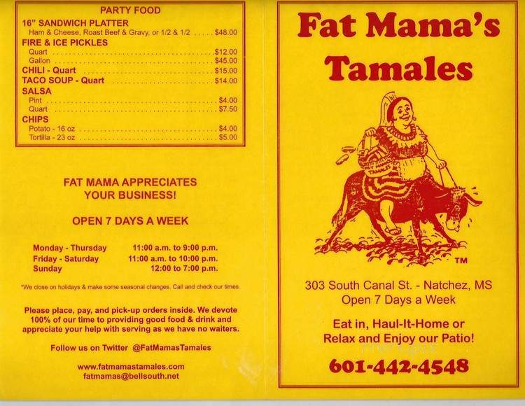 Fat Mama's Tamales - Natchez, MS