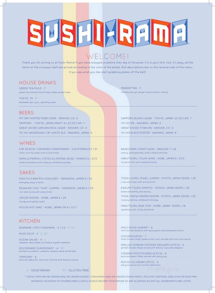 Sushi-Rama - Denver, CO menu_pic