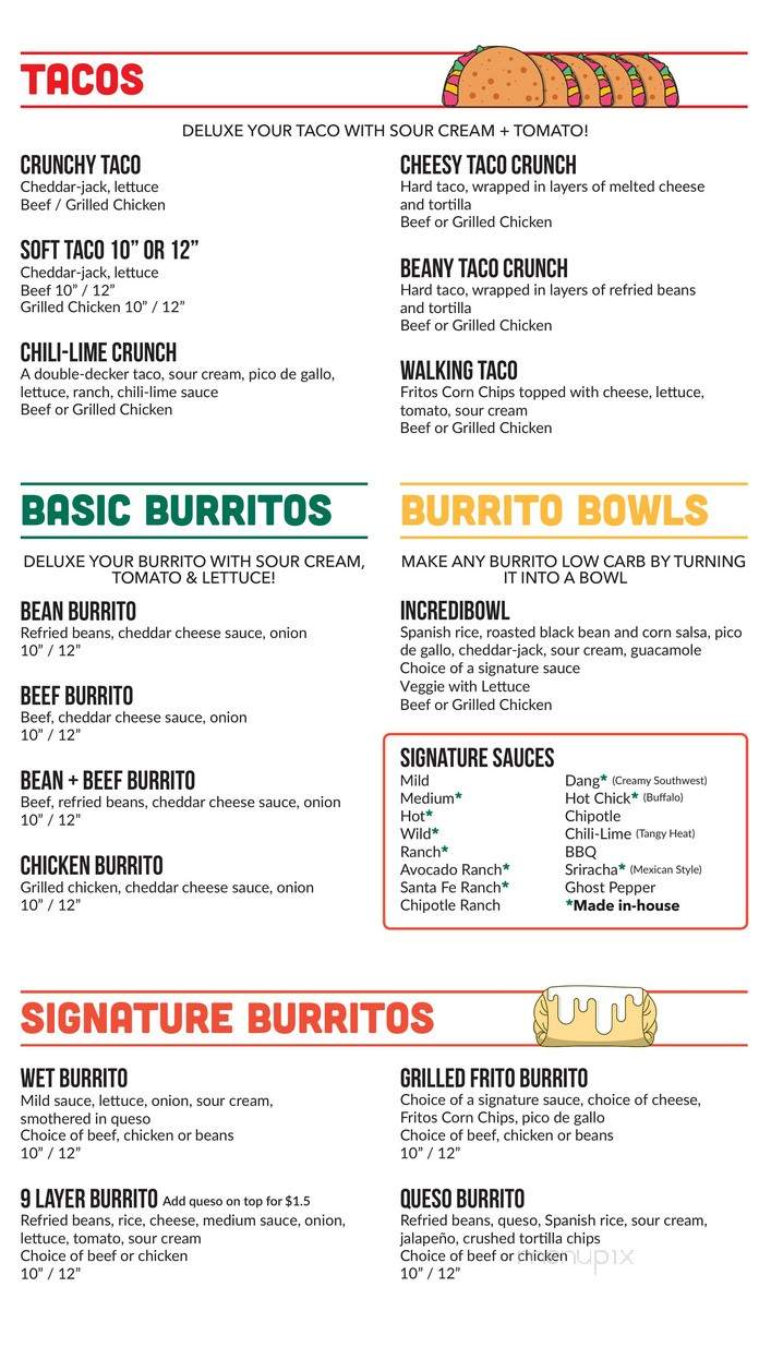 Cabos Mexican Grill & Bar - Delphi, IN menu_pic