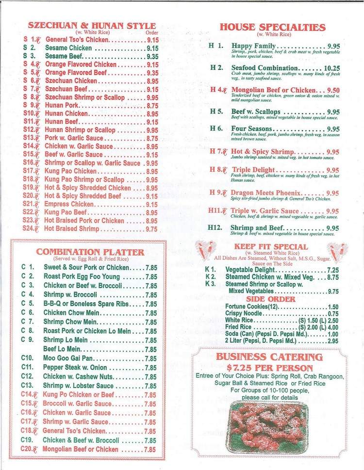 Taste Of China - Des Moines, IA menu_pic