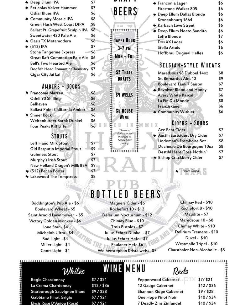 Holy Grail Pub - Plano, TX