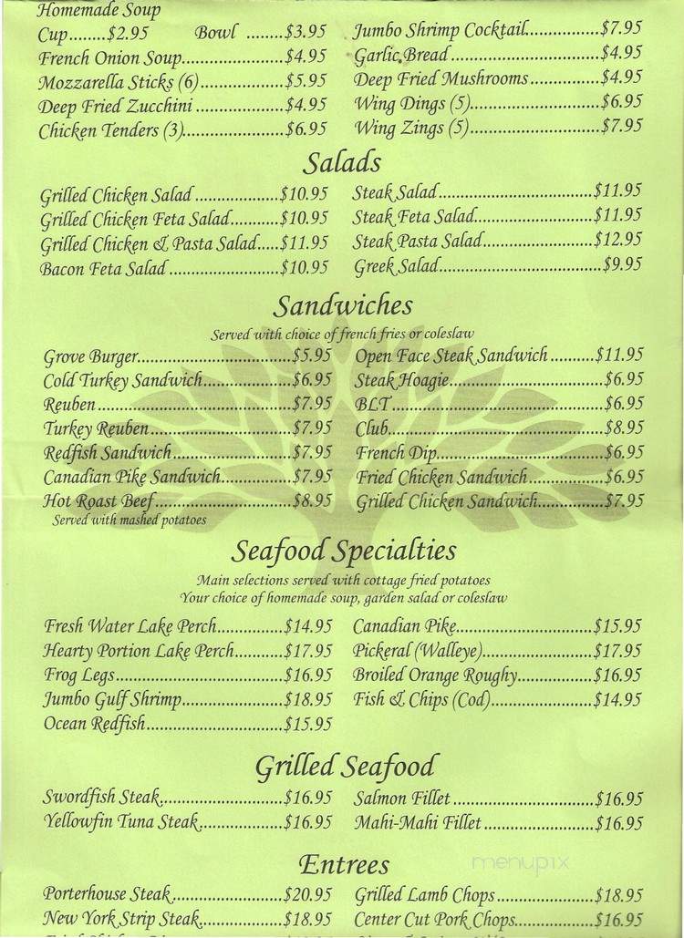 Orchard Grove Inn - Romulus, MI menu_pic