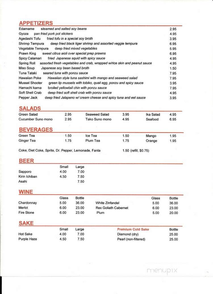 Sushi In Joy - Midvale, UT menu_pic