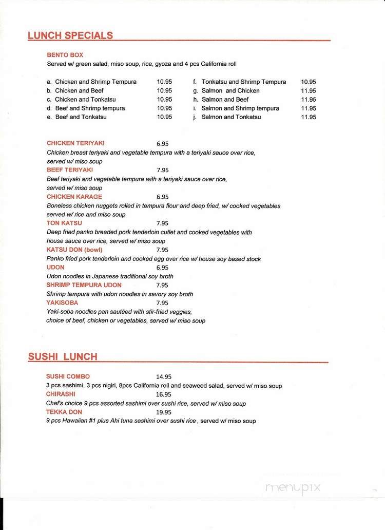 Sushi In Joy - Midvale, UT menu_pic