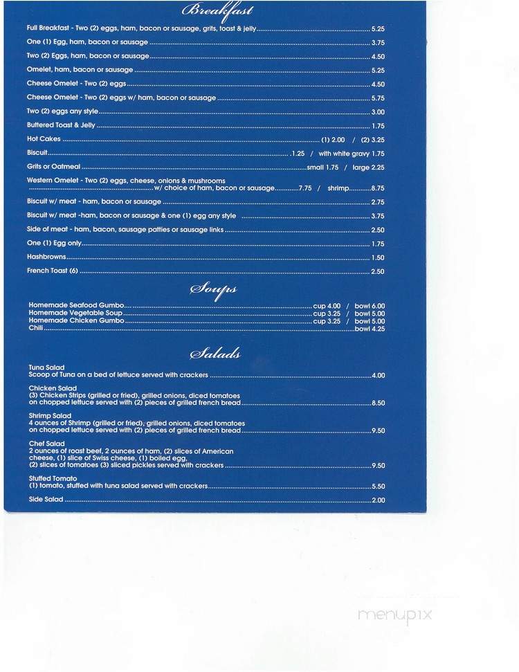 Schnell's Restaurant - Marrero, LA menu_pic
