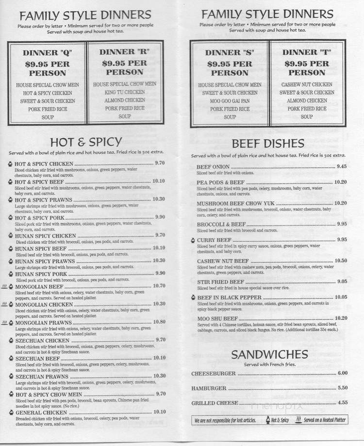 Hong Fa - Grangeville, ID menu_pic