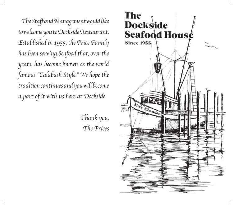 Dockside Seafood - Calabash, NC menu_pic