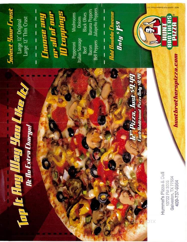 Hummel's General Store & Deli - Galveston, TX menu_pic
