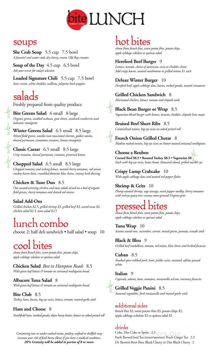 Bite restaurant and catering - Norfolk, VA menu_pic