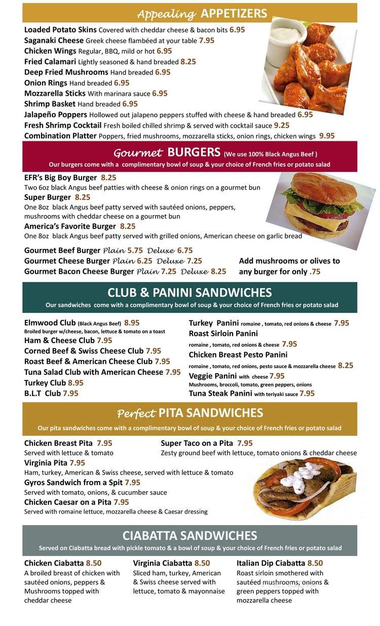 Elmwood Family Restaurant - Elmwood Park, IL menu_pic