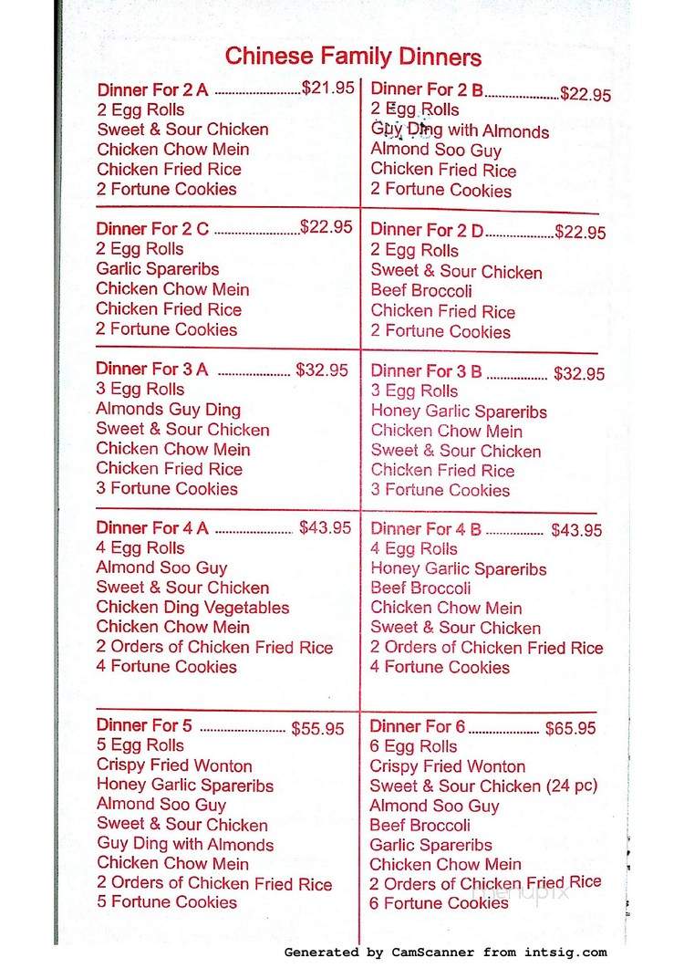 Song Hee Take Out - Saint John's, NL menu_pic