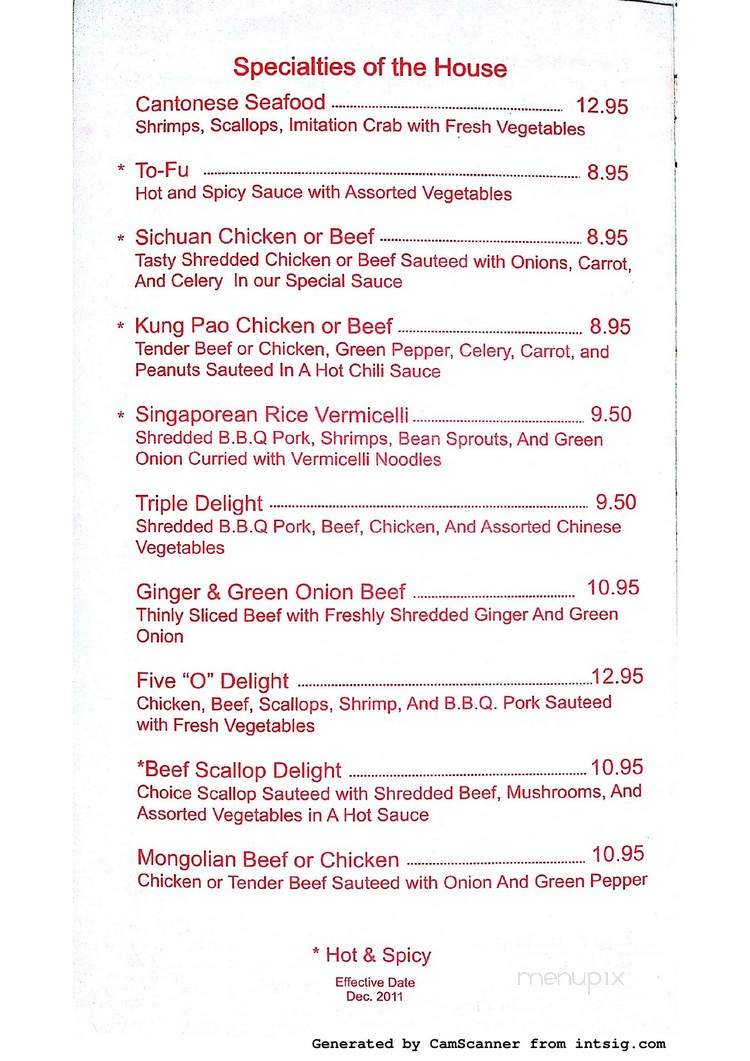 Song Hee Take Out - Saint John's, NL menu_pic
