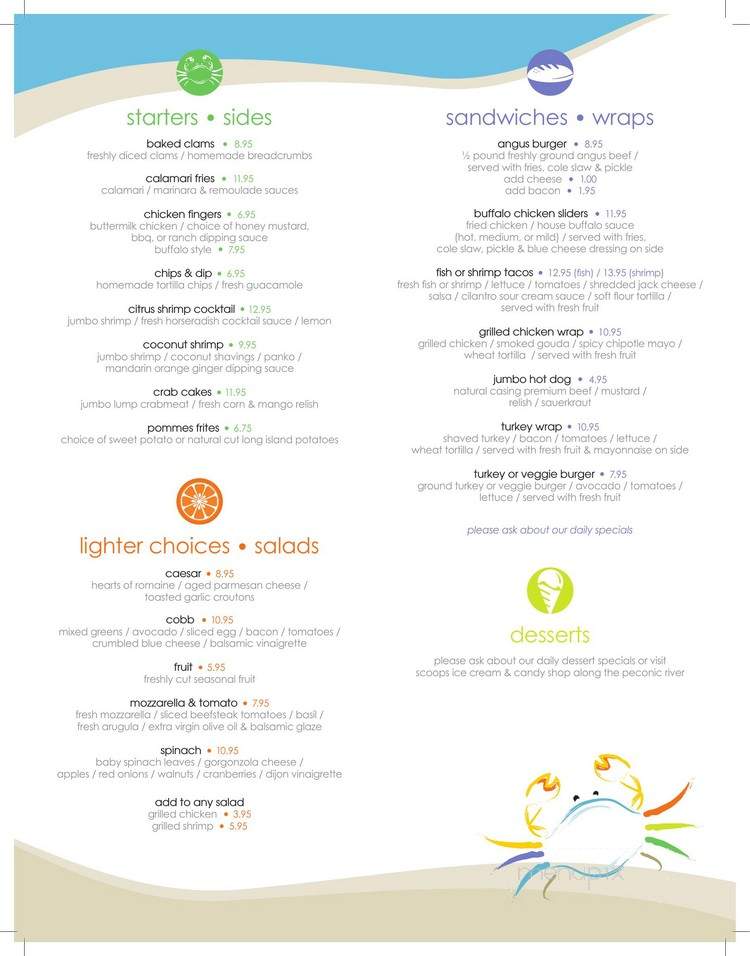 Seaside Grill - Riverhead, NY menu_pic