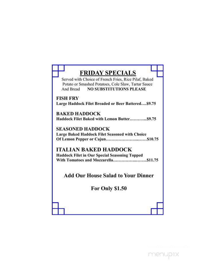 Bakery Restaurant & Lounge - Niagara Falls, NY menu_pic