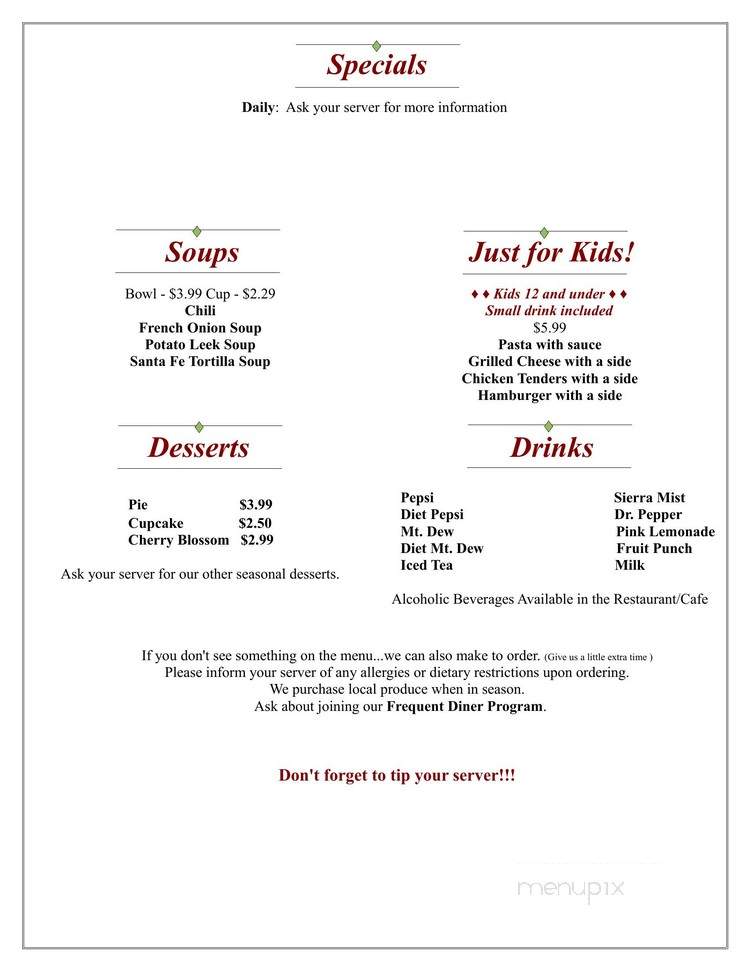Ritchie's Market Place - Piketon, OH menu_pic