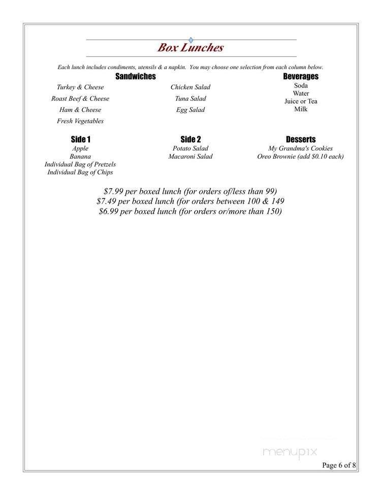 Ritchie's Market Place - Piketon, OH menu_pic