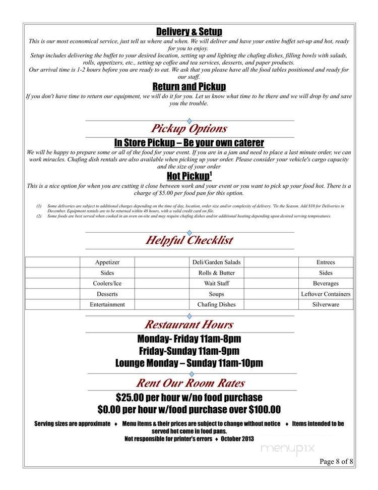 Ritchie's Market Place - Piketon, OH menu_pic